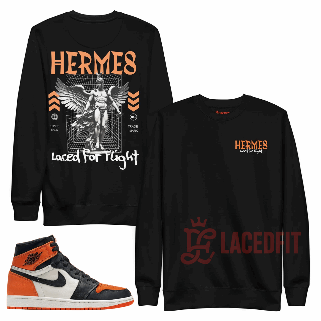 Hermes Sweatshirt - Match Air Jordan 1 “Shattered Backboard”