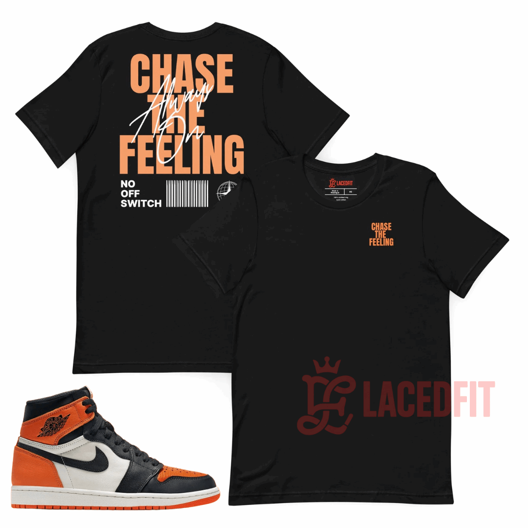 Chase The Feeling T-Shirt - Match Air Jordan 1 “Shattered Backboard”