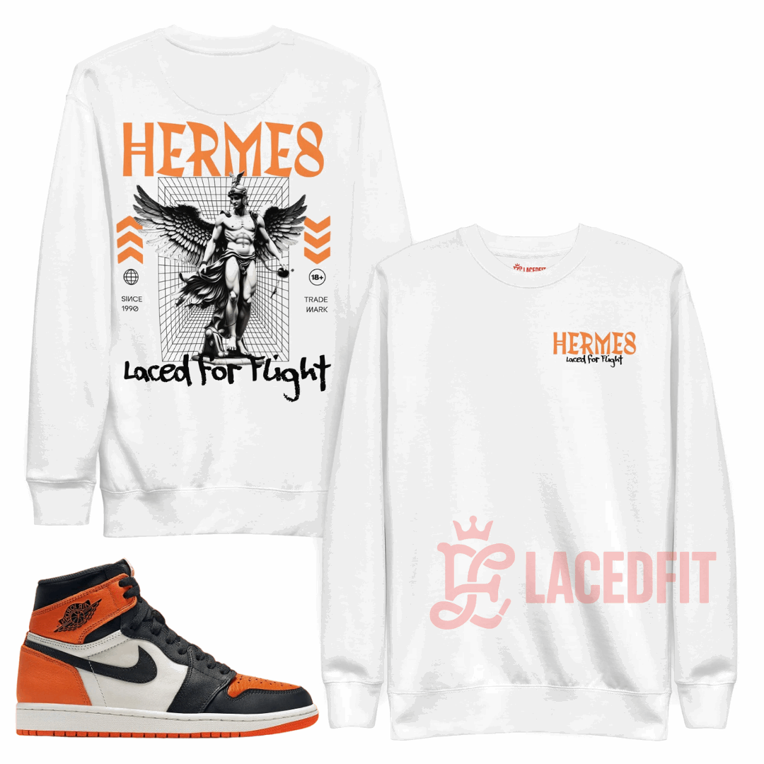 Hermes Sweatshirt - Match Air Jordan 1 “Shattered Backboard”