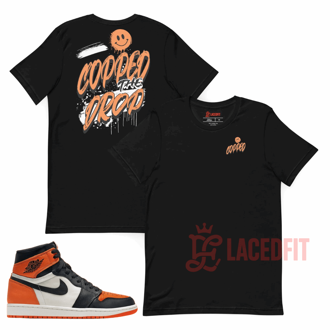 Copped The Drop T-Shirt - Match Air Jordan 1 “Shattered Backboard"